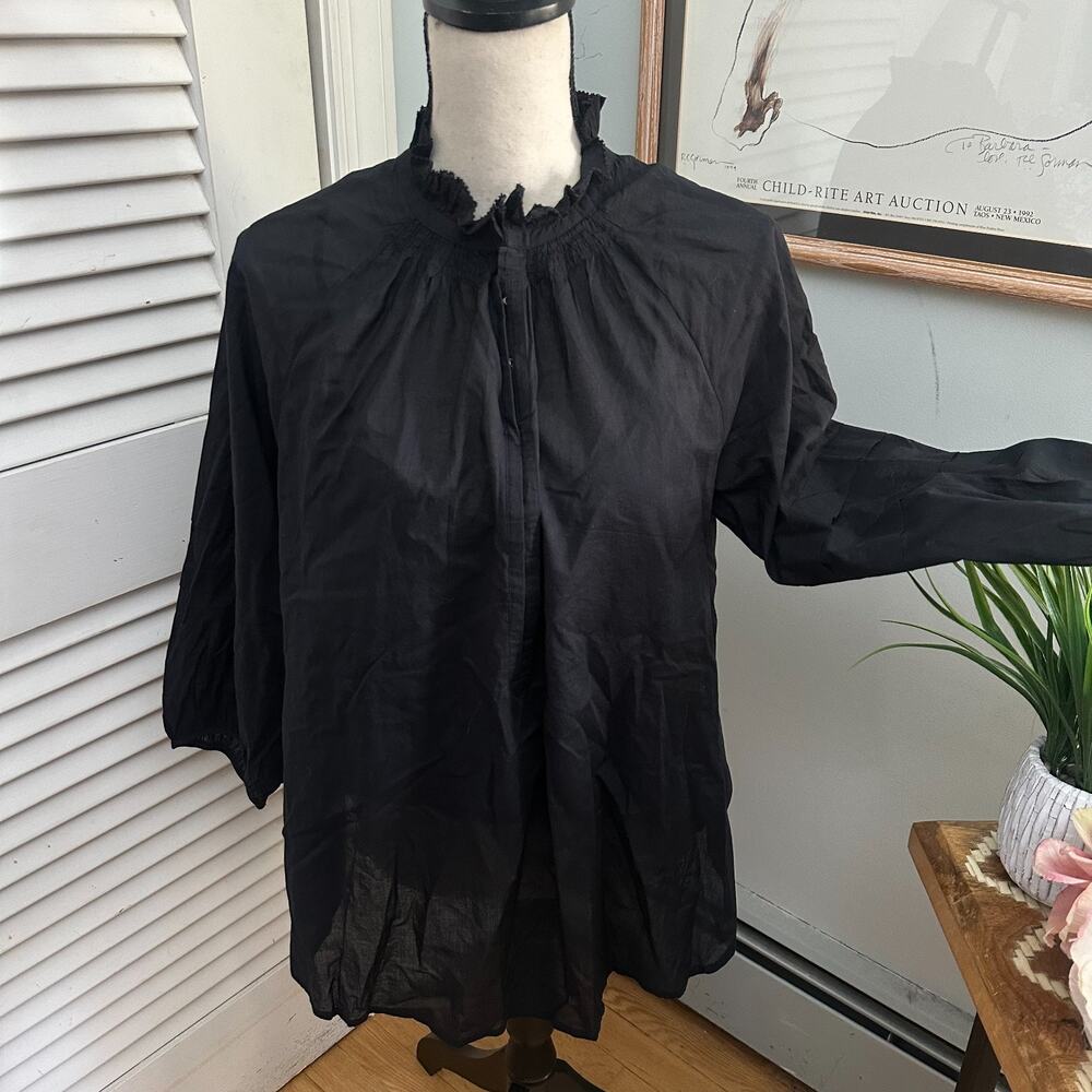 Apiece Apart Black Blouse